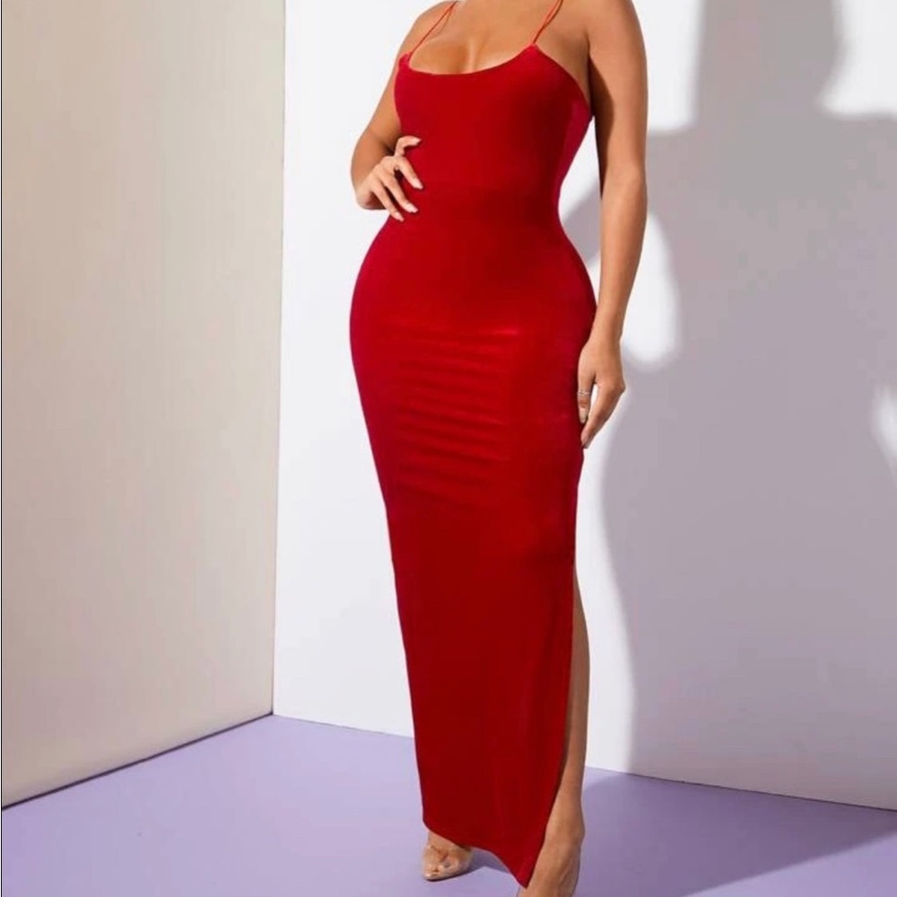 Velvet Red Dress
